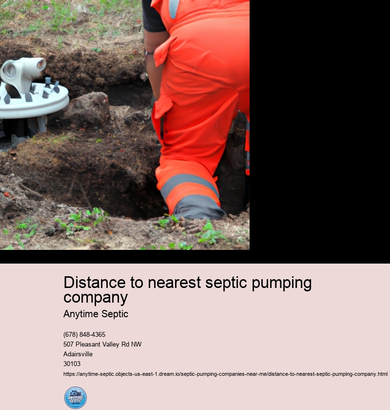 Distance to nearest septic pumping company