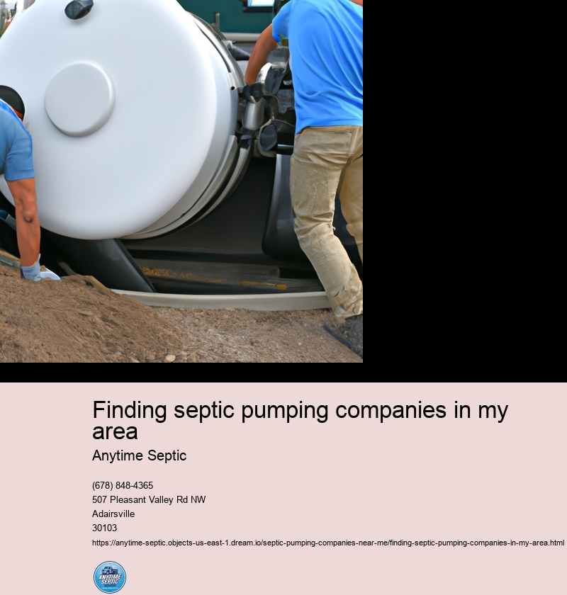 Finding septic pumping companies in my area