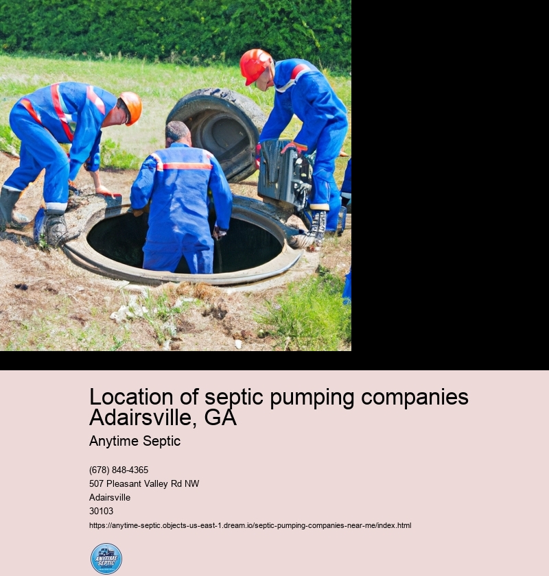 Location of septic pumping companies Adairsville, GA